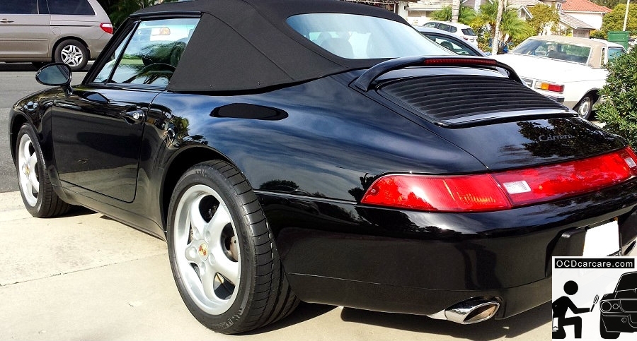 OCDCarCare - Detailing Pasadena Ca - 1995 Porsche Carrera - Rear 3-4 - CQuartz FINEST