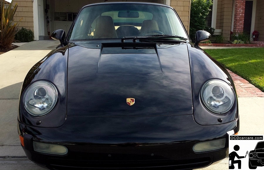 OCDCarCare.com - Detailing Pasadena Ca - 1995 Porsche Carrera - Front - CQuartz FINEST