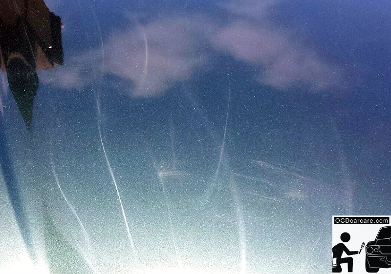 Common Automotive Paint Correction & Detailing Defects: Holograms and Buffer Trails are made by rushed or unskilled rotary buffer users.