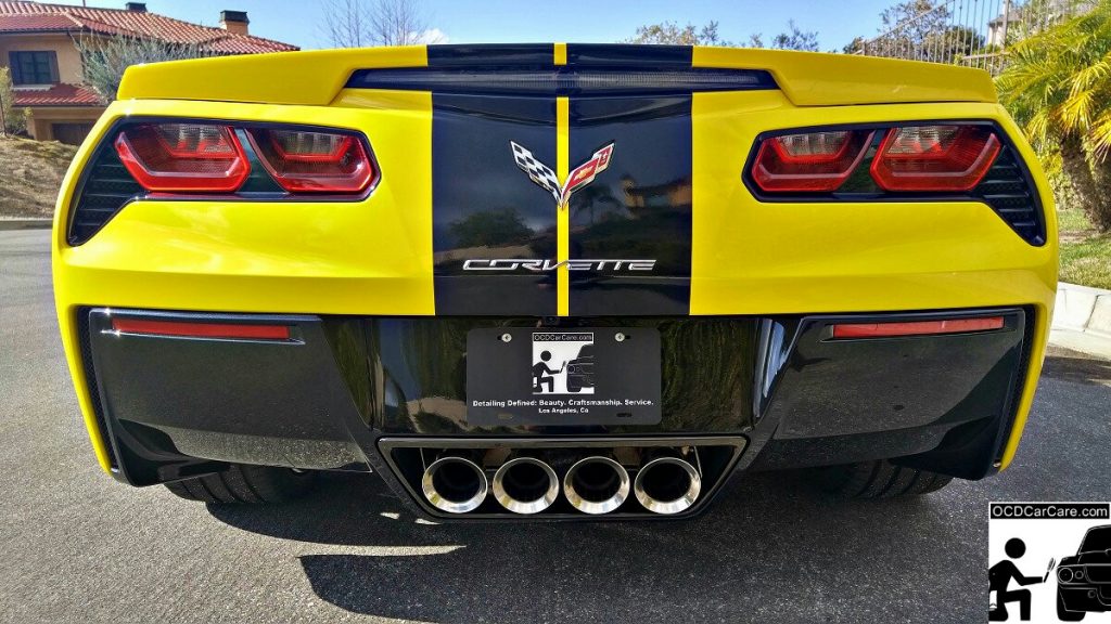 This 2016 Corvette C7 Stingray Z51 glimmers and reflects everything under the sun after OCDCarCare's Finest Treatment.