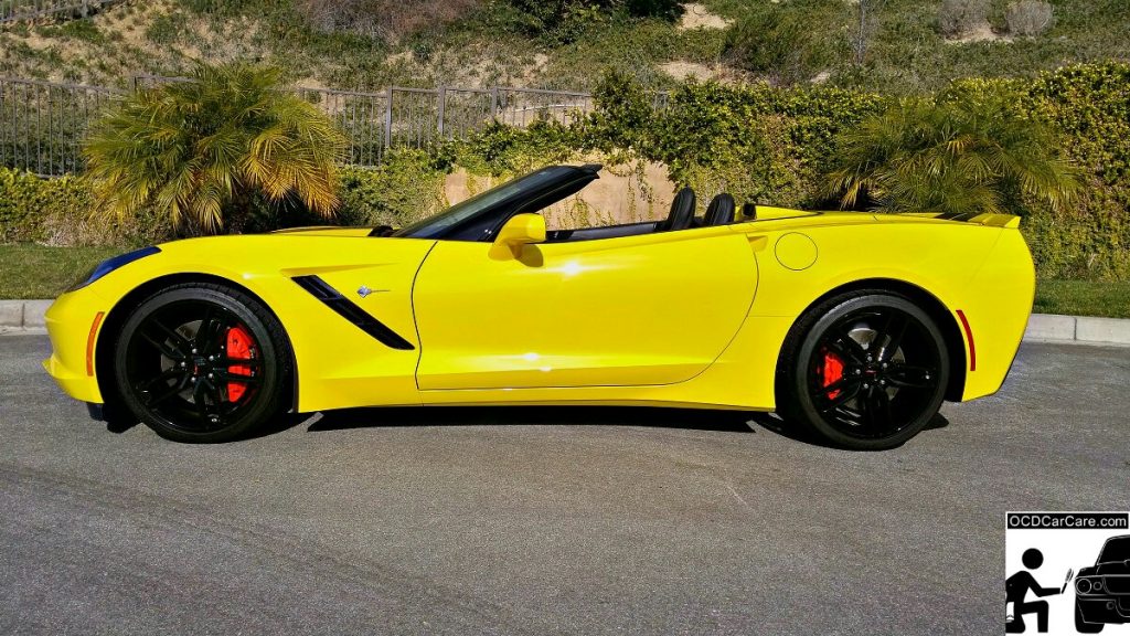 Corvette C7 Stingray Z51 shining in the sun after OCDCarCare's Finest Treatment.