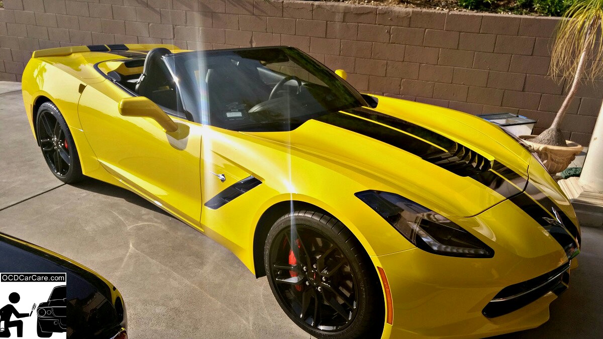 This 2016 Corvette C7 Stingray Z51 Shows off her sexy body lines after OCDCarCare's Paint Correction & Ceramic Paint Coating.