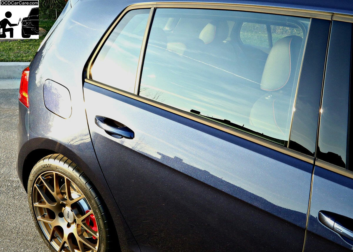 2016 GTI displays paint correction clarity, gloss, and reflectivity after OCDCarCare Los Angeles services.
