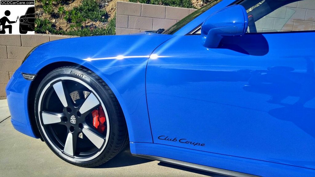 This Porsche 911 Club Coupe shows off her impeccable paint in the Los Angeles sunshine after OCDCarCare's CQuartz FInest treatment.