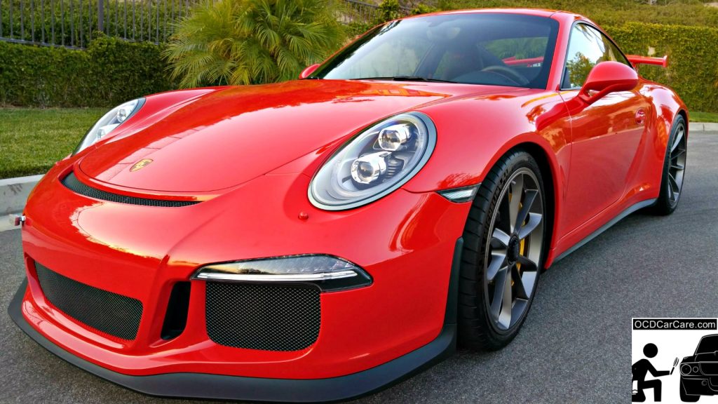 Porsche 911 GT3 received a full paint correction & ceramic nano coating by OCDCarCare, Los Angeles' premier auto detailer.
