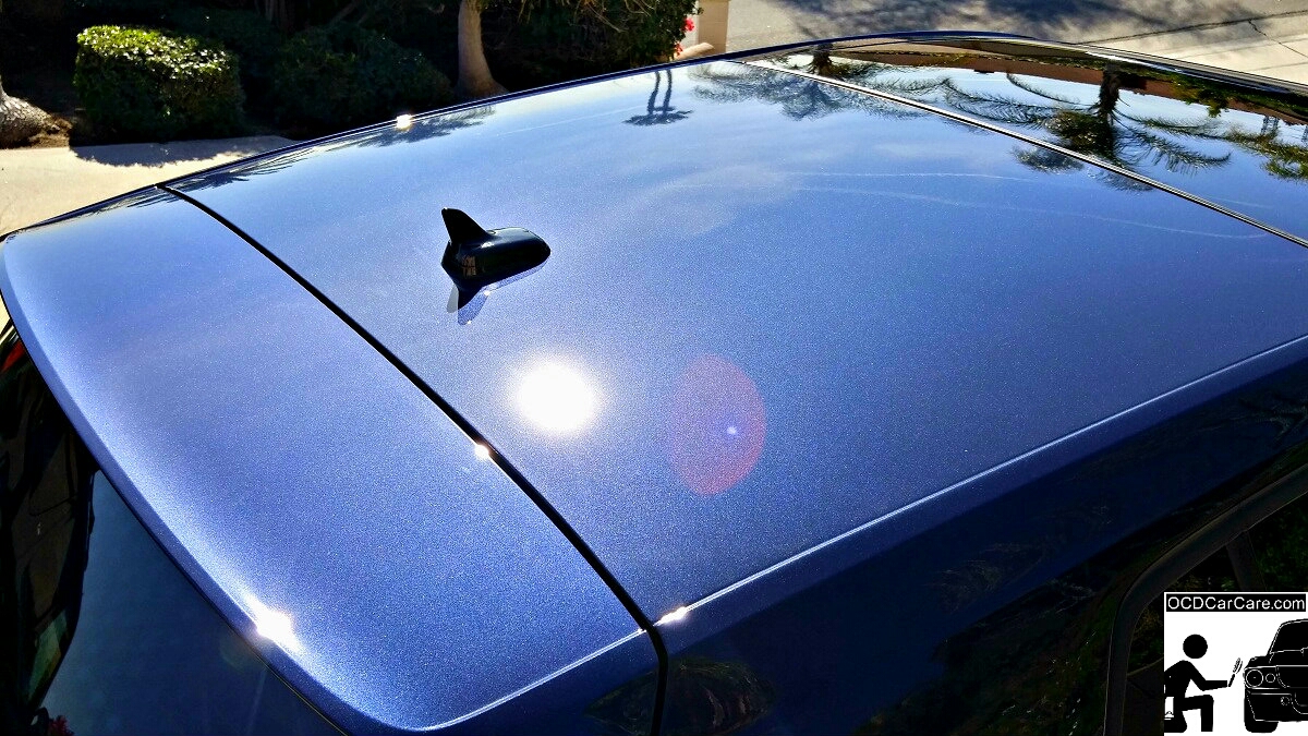 2016 GTI shows off glassy paint in the sun after OCDCarCare Los Angeles detailing services.